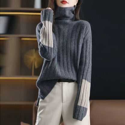 Women's Cozy Loose Turtleneck Sweater