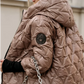 Women's Hooded Patchwork Cotton Jacket for Autumn & Winter