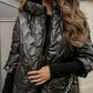 Women's Hooded Patchwork Cotton Jacket for Autumn & Winter