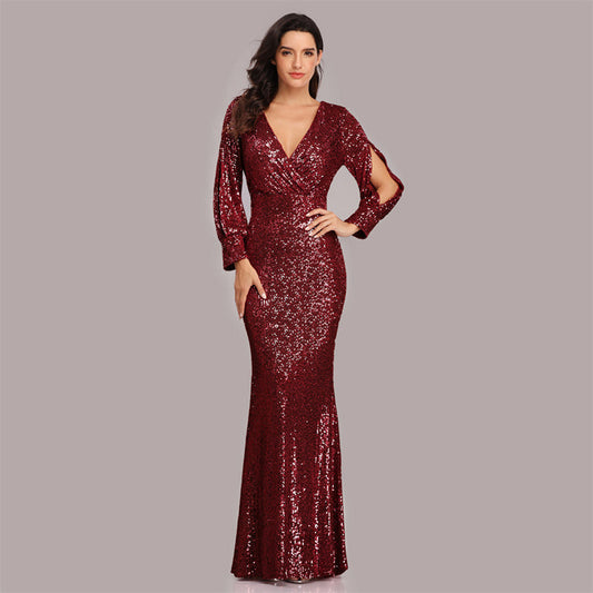 🎅Christmas Pre-sale🎁Women's Sequin Evening Dress（50% OFF）