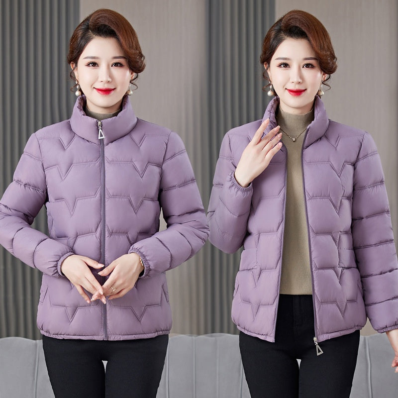 Women's Warm Stand Collar Quilted Puffer Jacket（50% OFF）