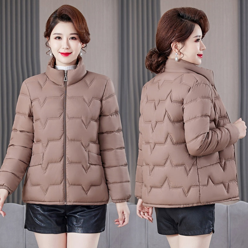 Women's Warm Stand Collar Quilted Puffer Jacket（50% OFF）