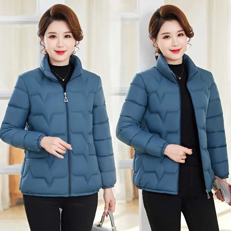 Women's Warm Stand Collar Quilted Puffer Jacket（50% OFF）