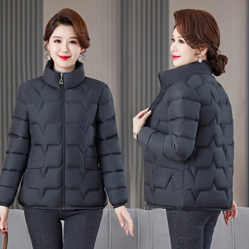 Women's Warm Stand Collar Quilted Puffer Jacket（50% OFF）