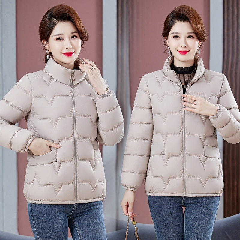 Women's Warm Stand Collar Quilted Puffer Jacket（50% OFF）