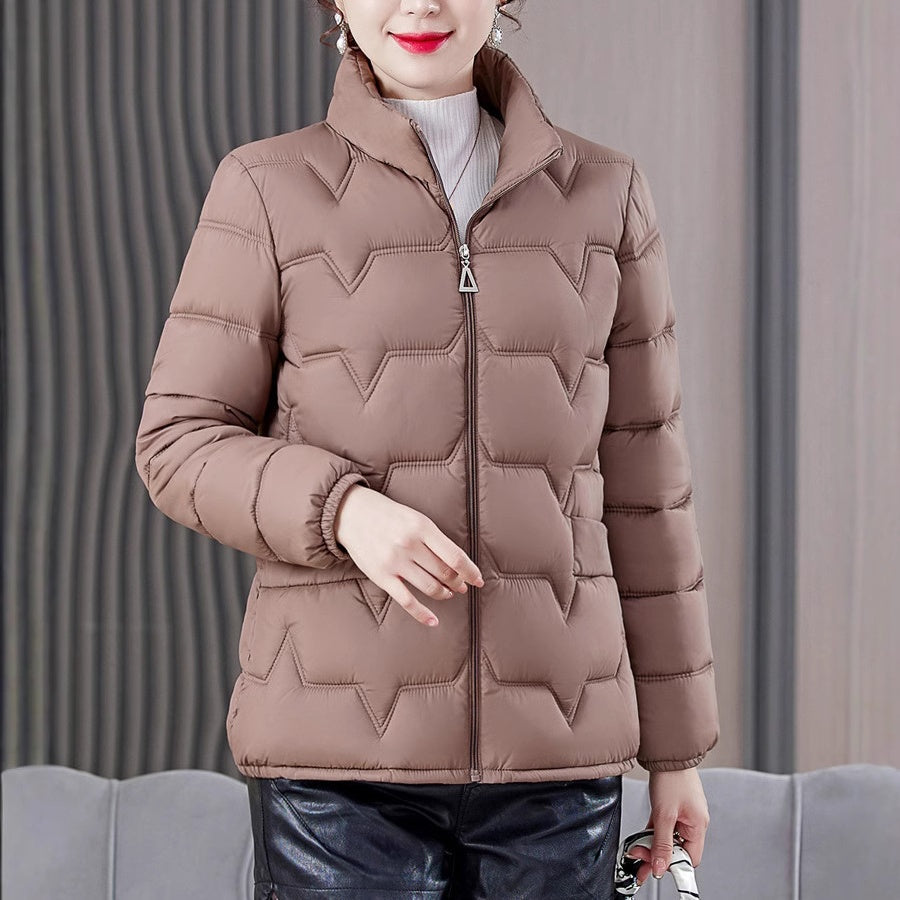 Women's Warm Stand Collar Quilted Puffer Jacket（50% OFF）