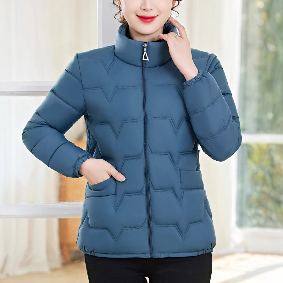 Women's Warm Stand Collar Quilted Puffer Jacket（50% OFF）