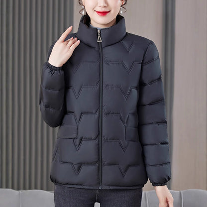 Women's Warm Stand Collar Quilted Puffer Jacket（50% OFF）