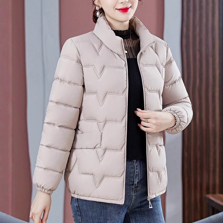 Women's Warm Stand Collar Quilted Puffer Jacket（50% OFF）