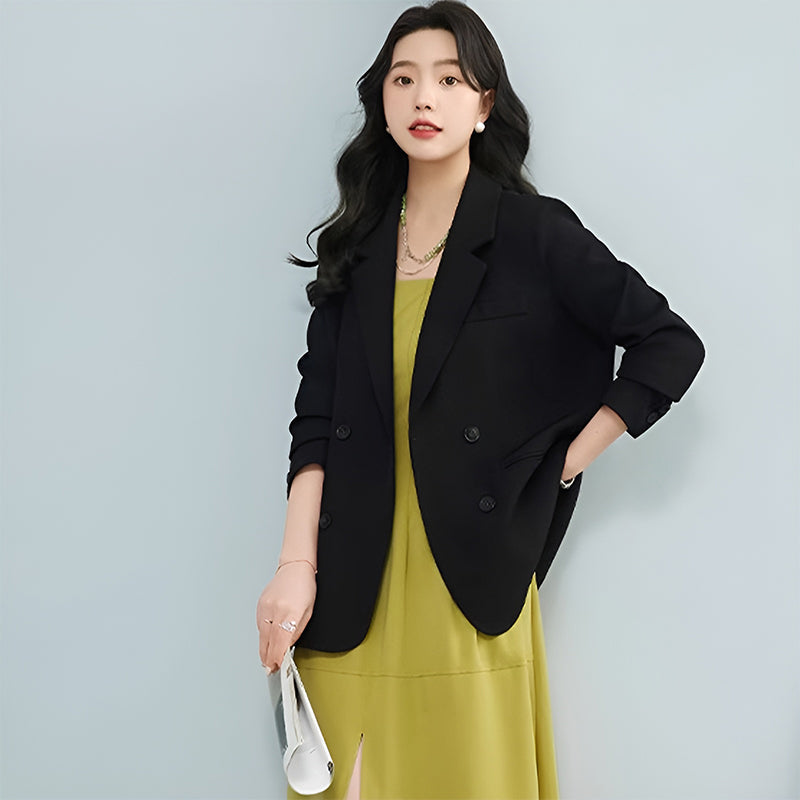 Women's Stylish Solid Color Loose-Fit Blazer（50% OFF）