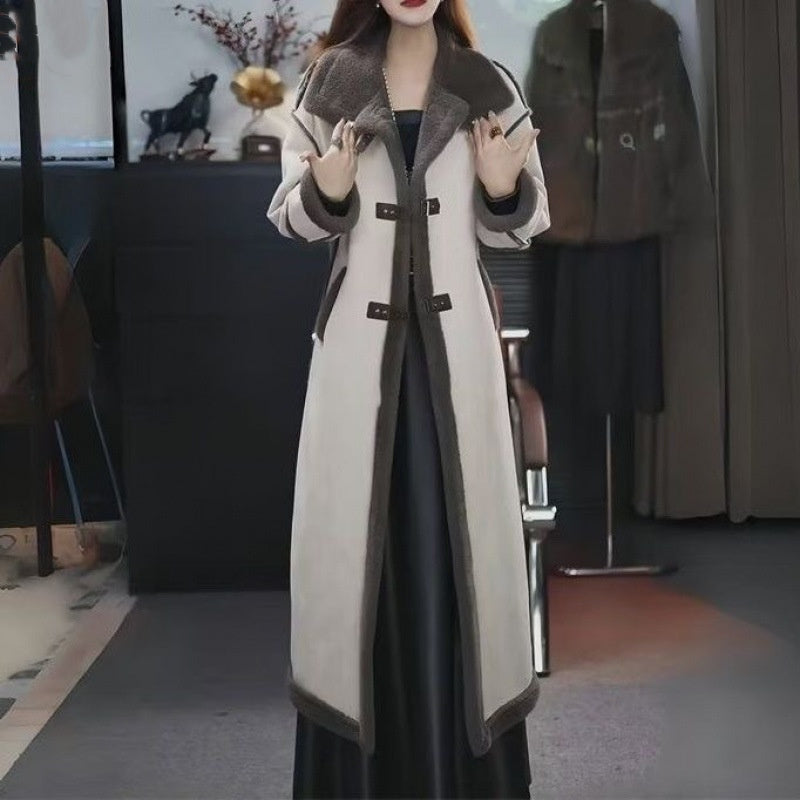 ❄️Winter Specials❄️ Stylish Plush Lined Overcoat for Women