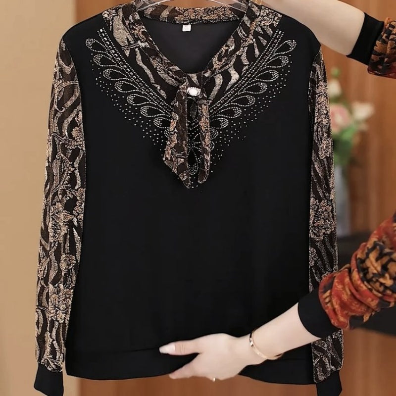 Elegant Thickened Warm Leopard Print Top（50% OFF）