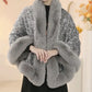 Women's Elegant Faux Fur Sequined Shawl Wrap（50% OFF）