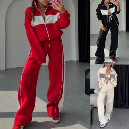 🎉Spring Sale 46% off 🛍️ Women's Two-Piece Color-Block Tracksuit