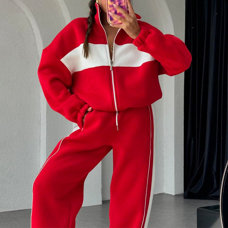 🎉Spring Sale 46% off 🛍️ Women's Two-Piece Color-Block Tracksuit