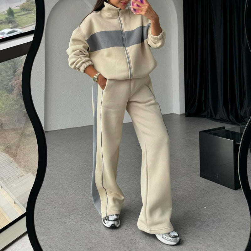 🎉Spring Sale 46% off 🛍️ Women's Two-Piece Color-Block Tracksuit