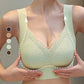 3D Lace Bra with Fixed Padding for Middle-Aged Women