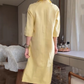 🌸Spring Specials🌸 Vibrant Yellow Charming Loose Slit Dress