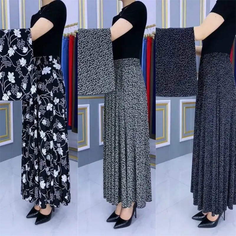 🎉Spring Hot Sale🎉Elastic Waist Pleated Maxi Skirt