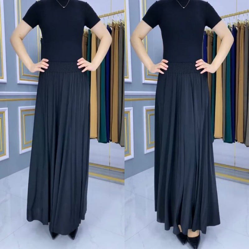 🎉Spring Hot Sale🎉Elastic Waist Pleated Maxi Skirt