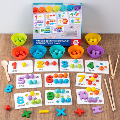 🔥HOST SALES 49% OFF🔥🏅Montessori Clip Bead Math Toy Set