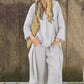 💕Limited Sale 50% OFF💕Women's Summer Loose Pocket V-Neck 2-Piece Set💃