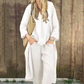 💕Limited Sale 50% OFF💕Women's Summer Loose Pocket V-Neck 2-Piece Set💃