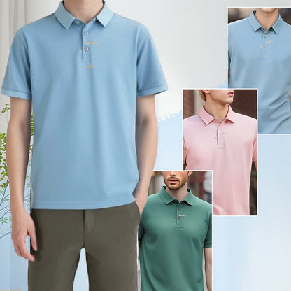 ✨2025 Summer Hot Sale👕Men's Lapel Short-Sleeved Loose Printed Shirt