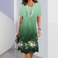 Women's Elegant Floral Print Round Neck Dress🌺