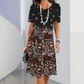 Women's Elegant Floral Print Round Neck Dress🌺