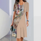 Women's Elegant Floral Print Round Neck Dress🌺