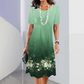 Women's Elegant Floral Print Round Neck Dress🌺