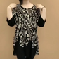 Women's Round Neck Printed Loose Top（50% OFF）