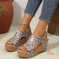 💫Women's Leopard Print Wedge Sandals👡