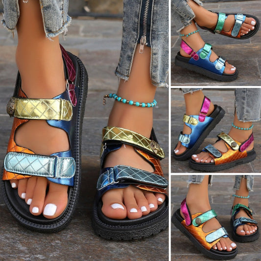 Damen-Wandersandalen mit Fußbett in großen Größen👡