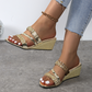 🌴Summer Specials🌴Trendy Crystal-Adorned Wedge Sandals✨