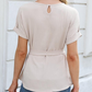 2025 New Product Promotion 50%🎉Women’s Tie Waist Peplum Top👚