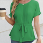 2025 New Product Promotion 50%🎉Women’s Tie Waist Peplum Top👚