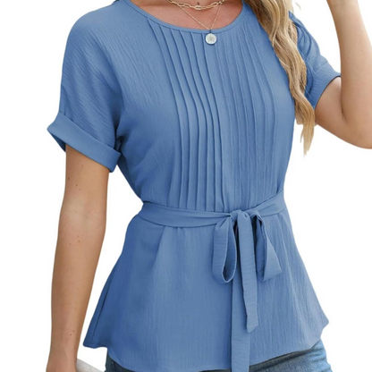 2025 New Product Promotion 50%🎉Women’s Tie Waist Peplum Top👚