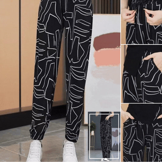 Women's Line Black Jogging Pants👖