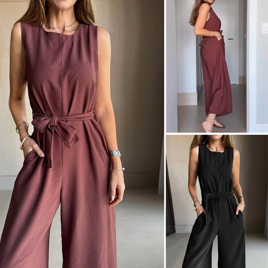 Women's Elegant Sleeveless Wide Leg Jumpsuit🥰