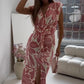 Sleeveless Printed Slit Dress🌟