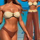Women's 3-Piece Swimwear Set - Top, Bottom & Beach Pants🌊