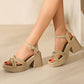 🎉Summer Fashion New👡Women’s Open Toe High Chunky Heel Sandals
