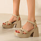 🎉Summer Fashion New👡Women’s Open Toe High Chunky Heel Sandals