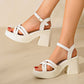 🎉Summer Fashion New👡Women’s Open Toe High Chunky Heel Sandals