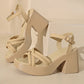 🎉Summer Fashion New👡Women’s Open Toe High Chunky Heel Sandals