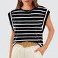 Women's Fashionable Versatile Striped Sleeveless Top