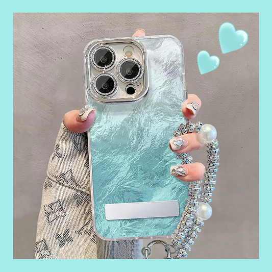 Gradient Phone Case with Stand & Chain for iPhone Series💎