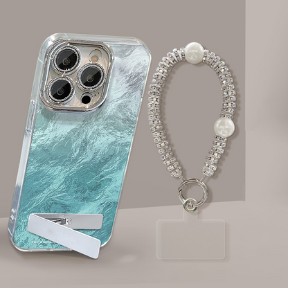 Gradient Phone Case with Stand & Chain for iPhone Series💎